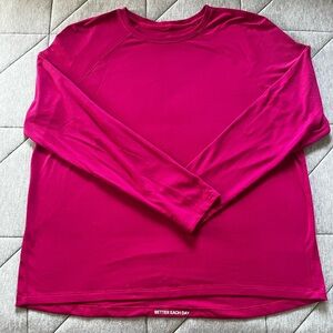 lululemon athletica Long Sleeve Tee - Fuchsia
